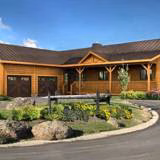 ranch log home floor plans