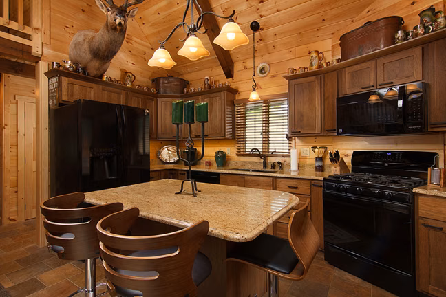Valley View Log - Kitchen - Timberhaven