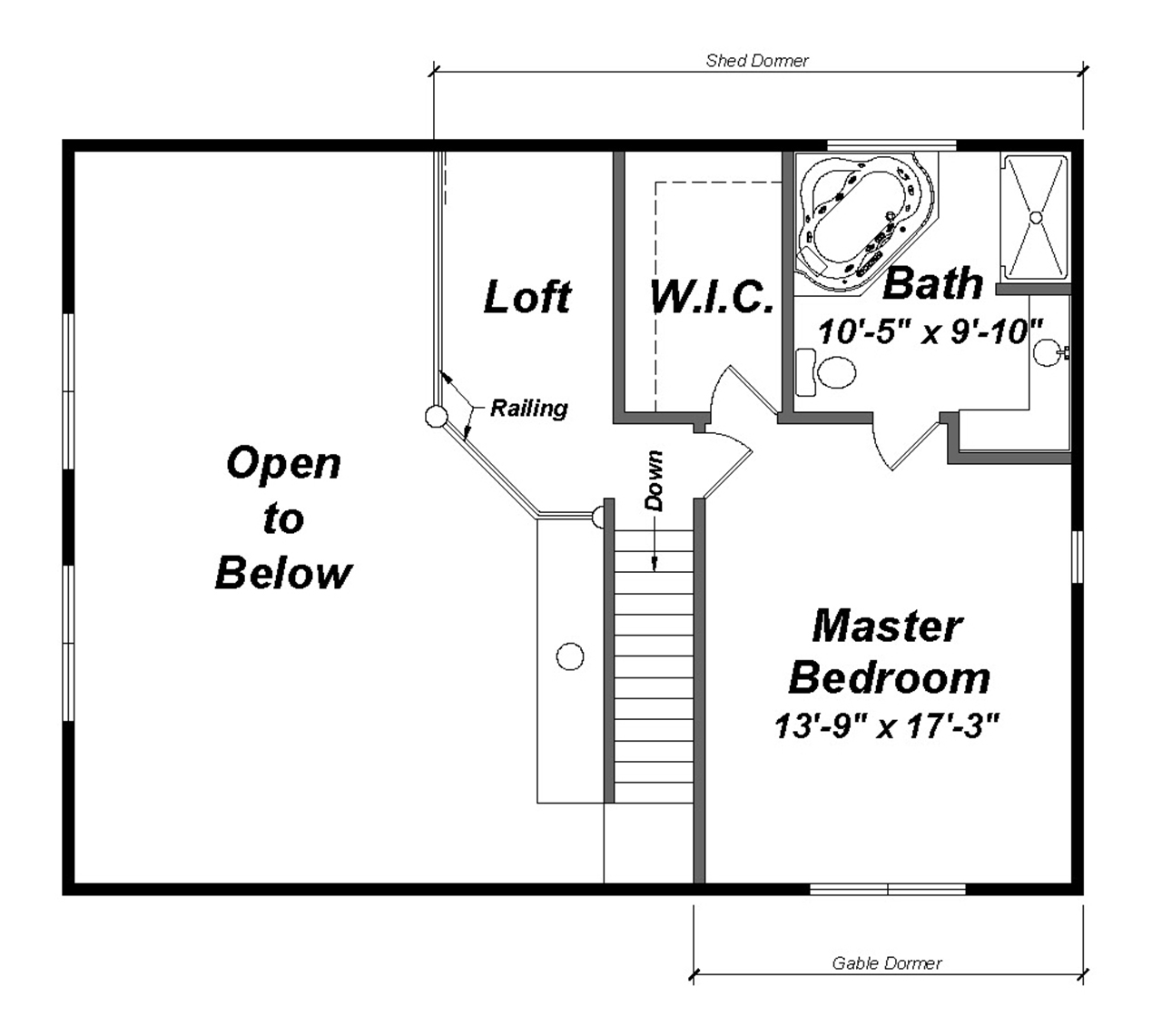 Conneaut Upper Floor Plan