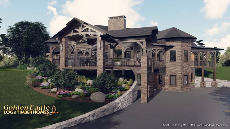 Golden Eagle Forever Home UCT Floor Plan Rendering with Optional Walk-Out Wall 2