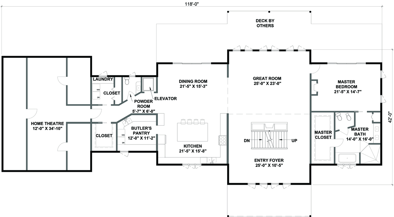 Timbertop Main Floor Plan
