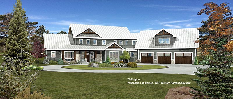 wellington log home floor plan by wisconsin log homes