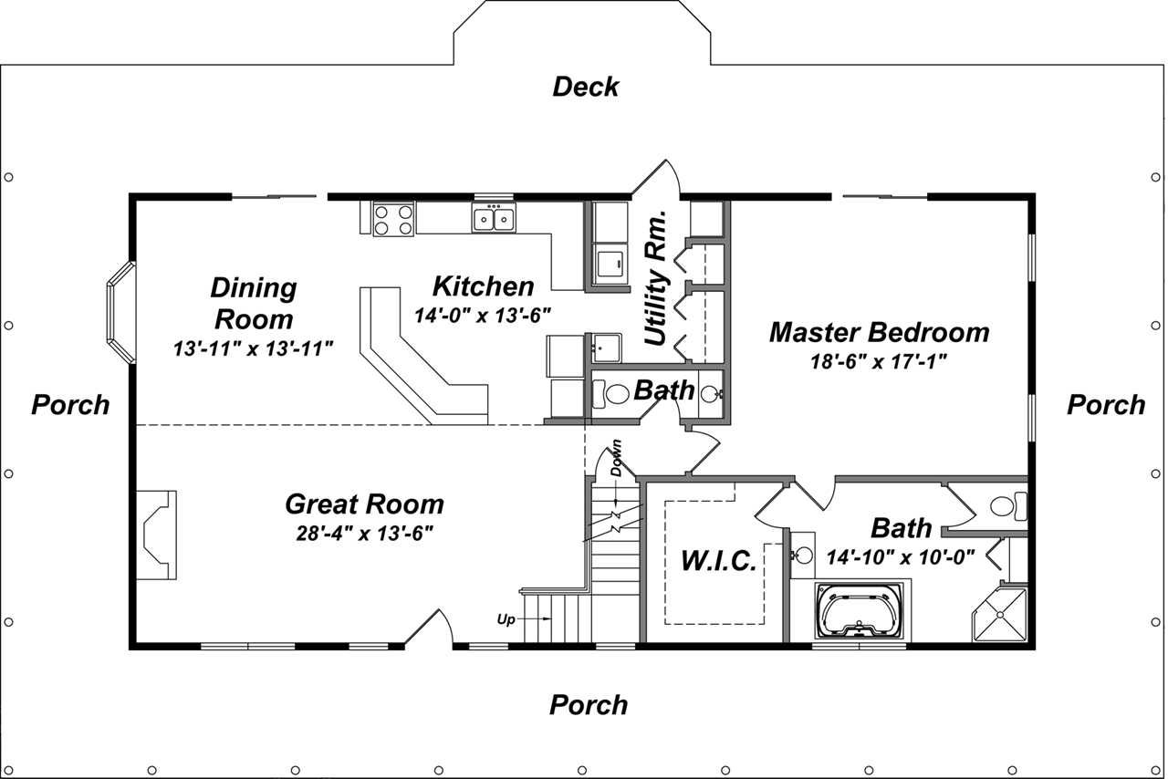 Wolfe Run Main Floor Plan